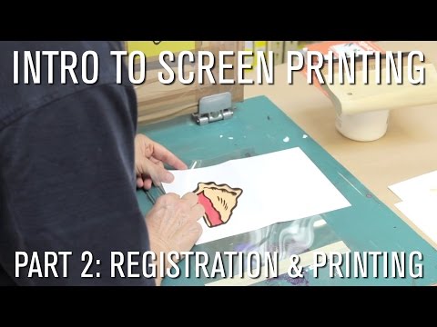 How To Intro to Screen Printing  Part 2 Registration amp Printing