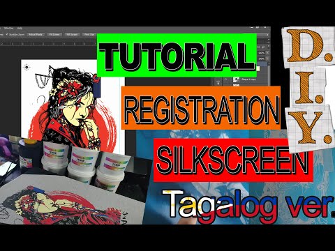 Silk Screen Registration Mark Multi Color Spot Print