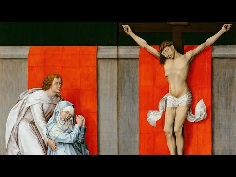 Crucifixion Diptych c 1460 by Rogier van der Weyden