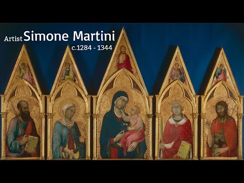Artist Simone Martini c1284  1344 Italian Painter  WAA