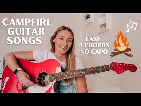 Summer Sing Along Guitar Songs  Easy Campfire Guitar Songs 4 CHORDS amp NO CAPO  Nena Shelby