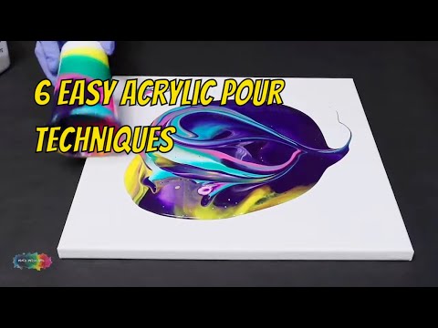 6 Easy Acrylic Pour Techniques for Beginners