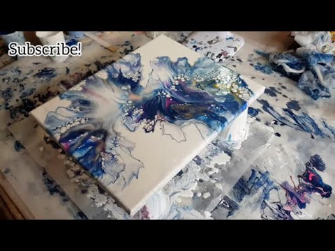Beautiful Dutch Pour TALKING Acrylic Pouring Techniques  Fluid Painting