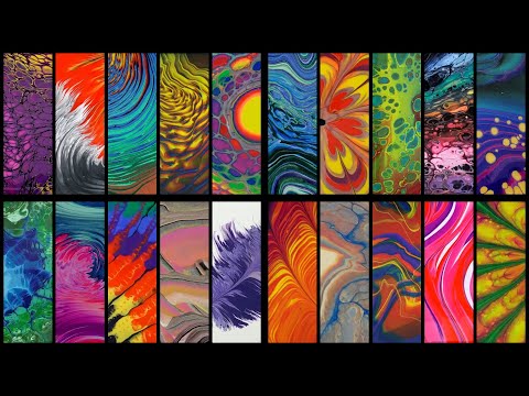 20 Different Acrylic Pouring Techniques and Variations  Abstract Fluid Art  Music