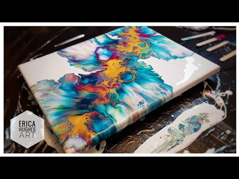 Dutch Pour  Water Only  Acrylic Pouring Techniques  Paint Pouring