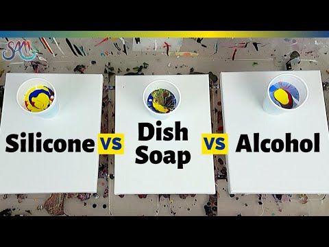 Acrylic Pour Cells Silicone vs Dish Soap vs Alcohol  Which Cells Recipe Works the best