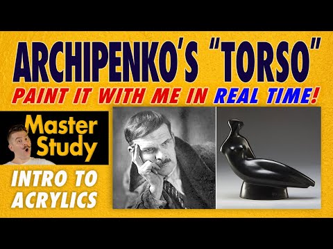 Paint Ukrainian artist Alexander Archipenko39s quotFloating Torso with Headquot c 1935  Master Study