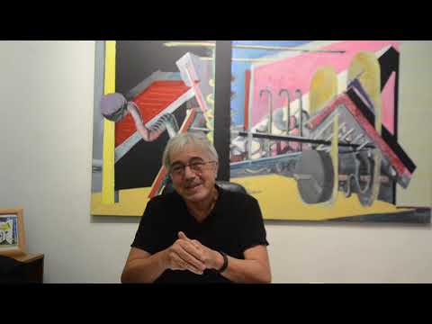 Rmy Aron 50 ans de peinture  confrence  la galerie Francis Barlier en 2020