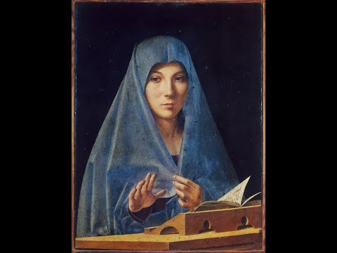 Antonello da Messina Virgin Annunciate c 1476  SICILY  Cult Live