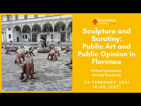 Sculpture and Scrutiny Public Art and Public Opinion in Florence