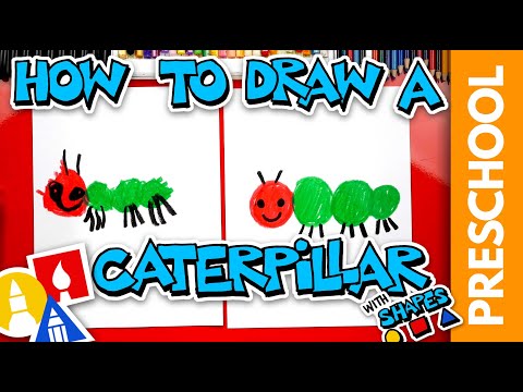 Drawing A Caterpillar Using Shapes  Preschool