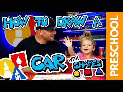 PRESCHOOL Drawing A Shape Car With Olivia Rectangle amp Circles