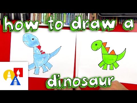 How To Draw A Dinosaur With Shapes