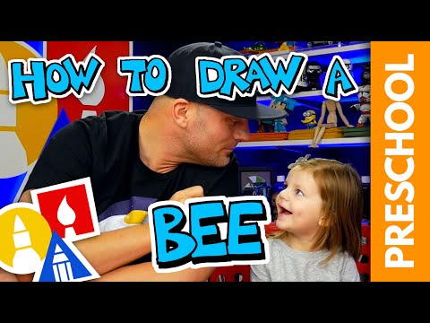Drawing A Bee With My 2YearOld  Preschool