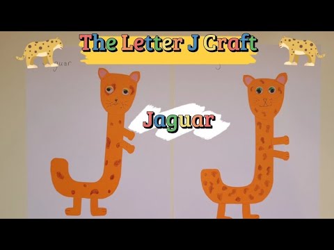 The Letter J Craft  Jaguar Craft For Kids  Letter Art  preschool Craft  Kindergarten Crafts