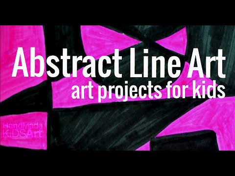 Art Projects for Kids Abstract Line Art