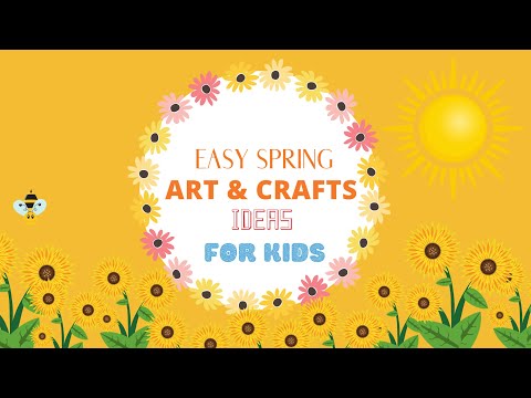 SPRING CRAFTS FOR KIDS  EASY DIY SPRING ART PROJECT