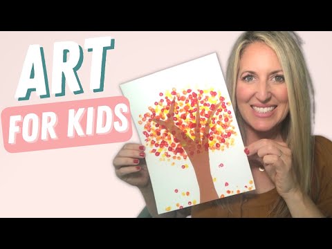 Easy Art Projects for Kids  Fall Painting