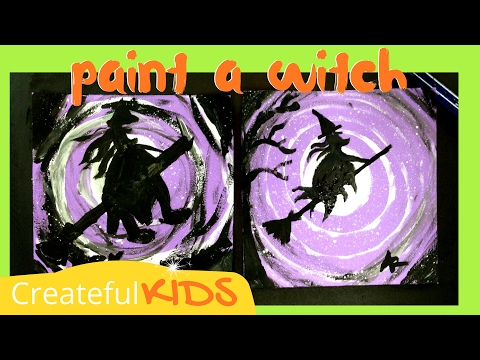 How To Paint a Witch  Art Project for Kids