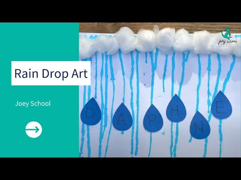 Rain Drop Art  Art Project for Preschoolers