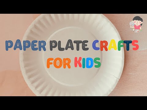 SPRING CRAFTS FOR KIDS  PAPER PLATE CRAFT IDEAS for KIDS  DIY PAPER PLATE FLOWER