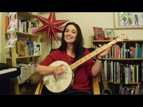 Banjo lesson 1  Intro and basic frailing strum Beginners tutorial  frailing  clawhammer banjo