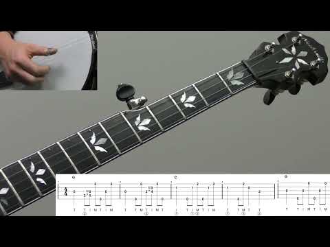 Easy Bass Walks  Beginner Bluegrass Banjo Lesson With Tab