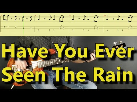 CCR  Have You Ever Seen The Rain Bass cover with TAB