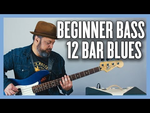 Beginner Bass Lesson 12 Bar Blues