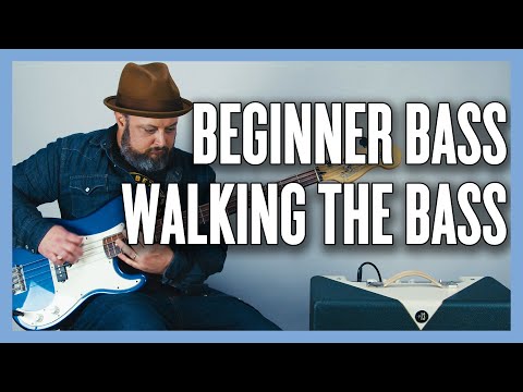 Beginner Bass Lesson 3 Walking the bass