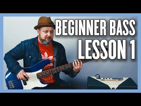 Beginner Bass Lesson 1  Your Very First Bass Lesson