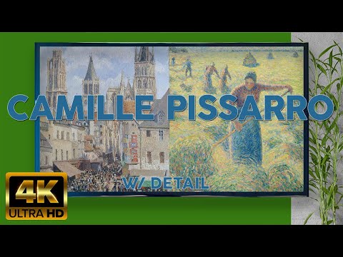 CAMILLE PISSARRO  4K HD Vintage Art Screensaver  Famous Landscape Painter Screensaver w Detail