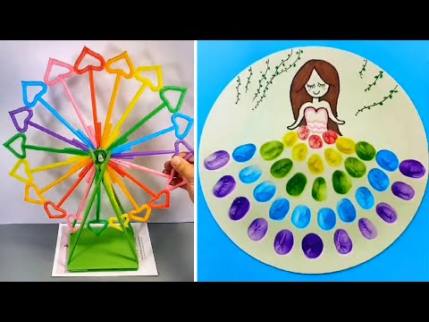 10 Easy Creative Crafts and Fun Activities for Kids  DIY Art amp Craft Ideas with Simple Tricks