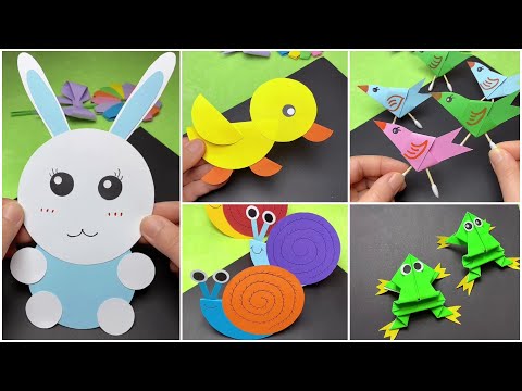 DIY Fun Paper Craft Ideas Kids can Make  Super Easy Cute Paper Crafts for Kids
