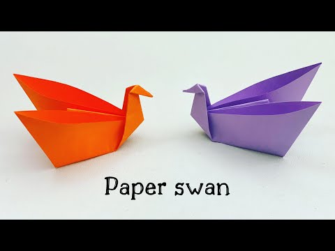 How To Make Easy Paper Swan For Kids  Nursery Craft Ideas  Paper Craft Easy  KIDS crafts
