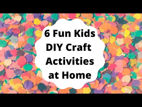 KIDS ACTIVITIES AT HOME  Six Fun Craft Activities for Kids  Easy Paper Craft Ideas