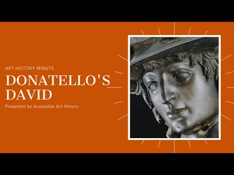 Art History Minute Donatello39s David
