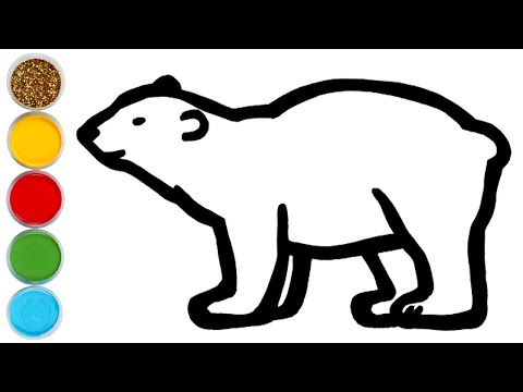 Winter Animals Compilation Drawing Painting and Coloring for Kids Toddlers  How to Draw Animals