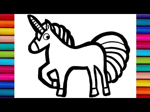 Horse Dog Animals Drawing Colouring and Painting for Toddlers kid39s  Let39s Draw Together