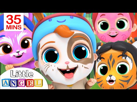 We Are Doing The Animal Dance  Face Paint Song  Little Angel Kids Songs