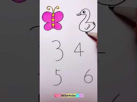How to draw simple animals from digits Painting Drawing Draw