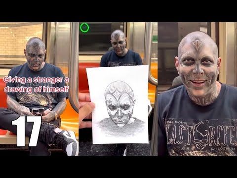 Drawing strangers realistically in NYC and giving it to them INSANE REACTIONS