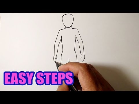 How to draw a person  EASY TO FOLLOW