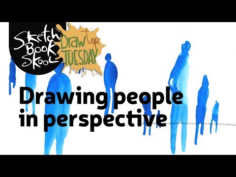 Draw Tip Tuesday  Drawing People in Perspective
