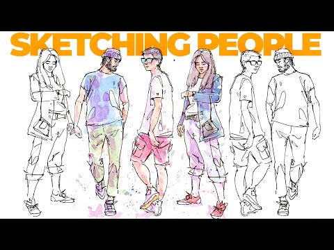 How to SKETCH PEOPLE step by step