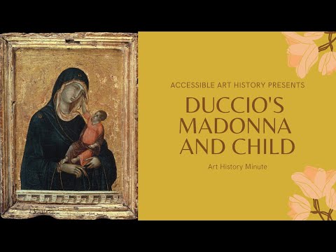 Art History Minute Duccio39s Madonna and Child