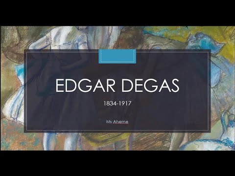 Impressionist artist  Edgar Degas