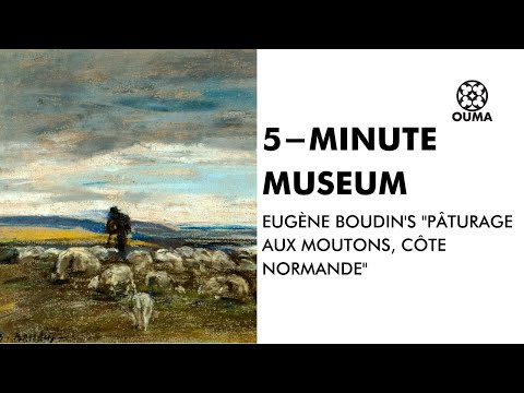 5Minute Museum Eugne Boudin39s quotPturage aux moutons cte normandequot