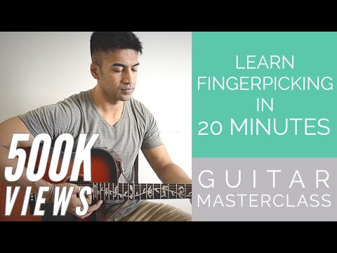 Learn Fingerpicking in 20 minutes  BEGINNER fingerstyle exercises  GUITAR MASTERCLASS