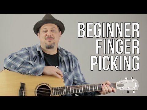 Beginner Fingerpicking Guitar Lesson  How to play Fingerstyle Guitar For a Beginner